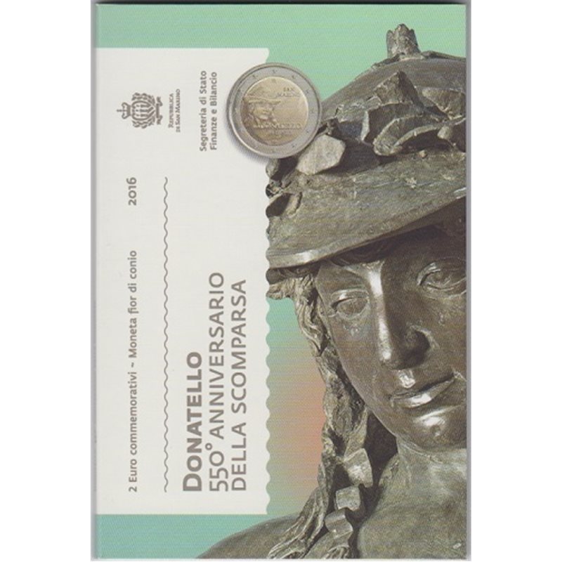 2016. 2 Euros San Marino "Donatello"