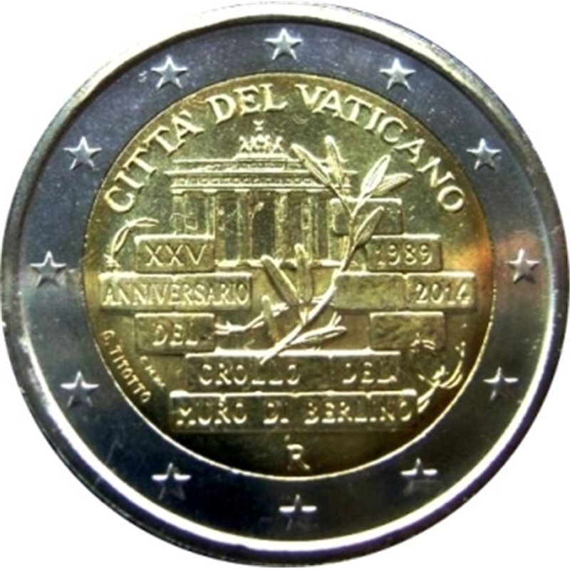 2014. 2 Euros Vaticano "Berlín"
