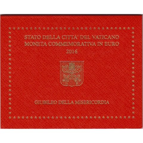 2016. 2 Euros Vaticano "Jubileo Misericordia"