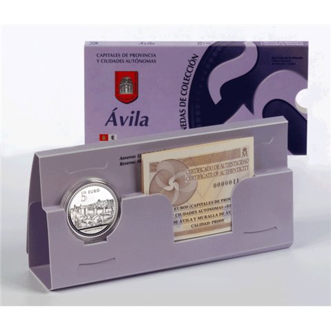 2010. Capitales provincia. 5 Euros "Avila"
