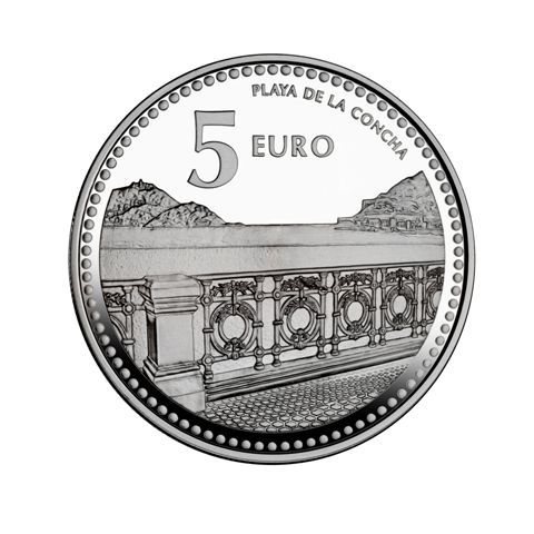 2011. Capitales provincia. 5 euros "San Sebastián"