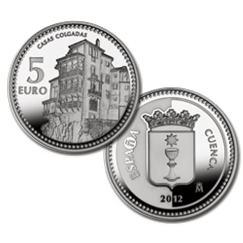 2012. Capitales provincia. 5 euros "Cuenca"