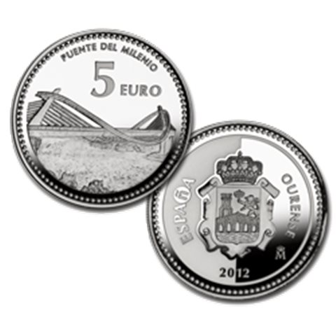 2012. Capitales provincia. 5 euros "Orense"