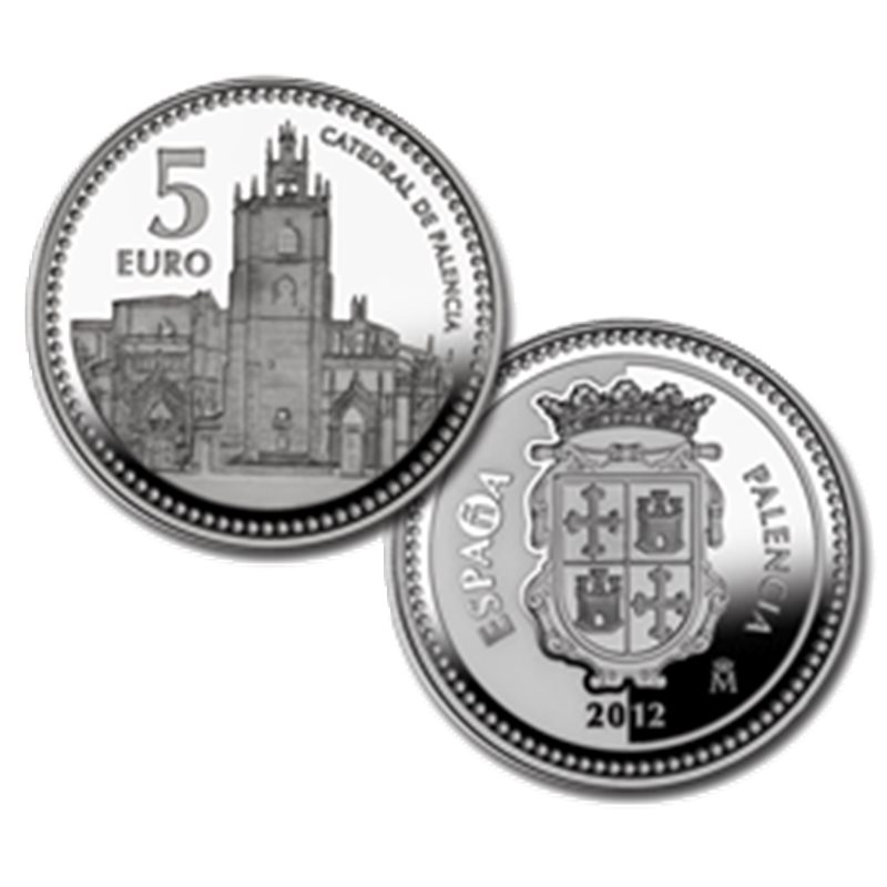 2012. Capitales provincia. 5 euros "Palencia"